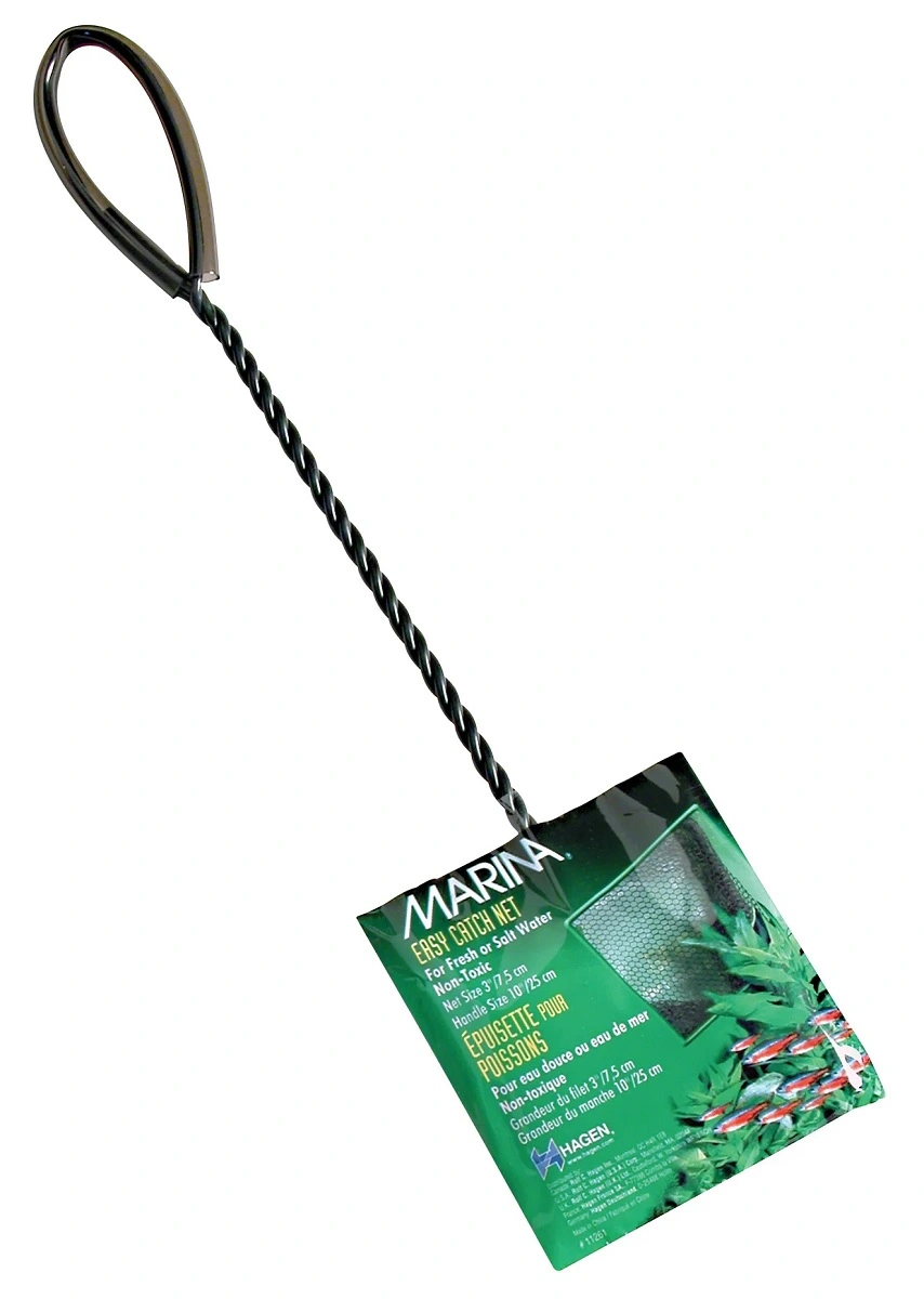 Hagen Fiskenet grovmasket 7,5 cm Sort